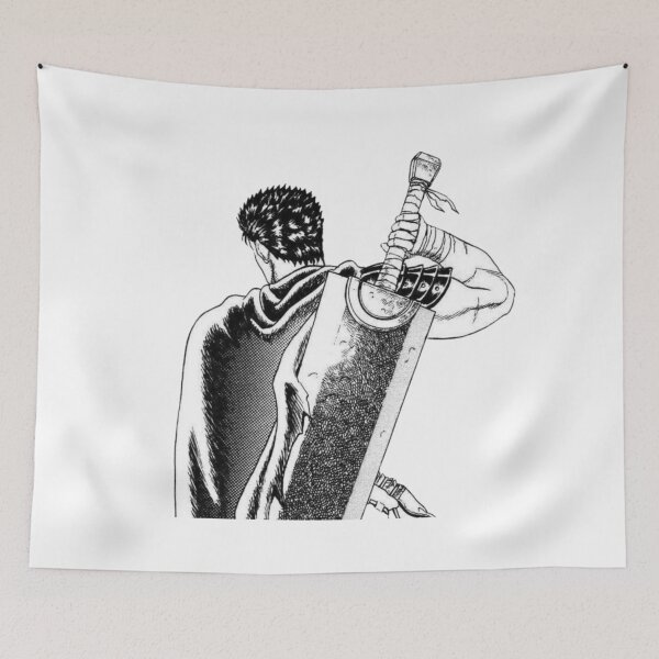 Item preview, Guts Back View Berserk Artwork designed and sold by nyxium-art.