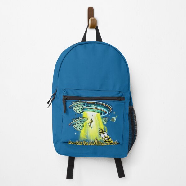 Item preview, Alien Beer Abduction -RETRO- UFO Hops and Barley Craft Beer Art designed and sold by pulse_retail.