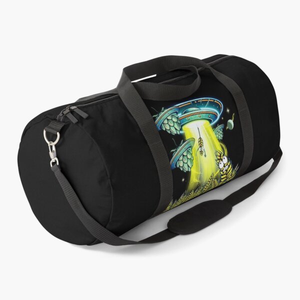 Item preview, Alien Beer Abduction -RETRO- UFO Hops and Barley Craft Beer Art designed and sold by pulse_retail.