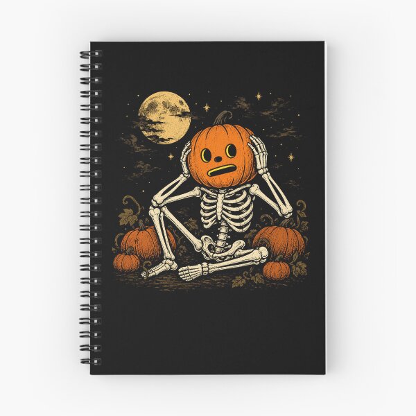 Item preview, Funny Pumpkin Head Skeleton Halloween Vintage Spooky designed and sold by Moizento.