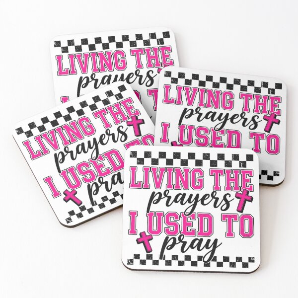 Item preview, Living The Prayers I Used To Pray Trendy Christian Faith Typography designed and sold by raedattia.