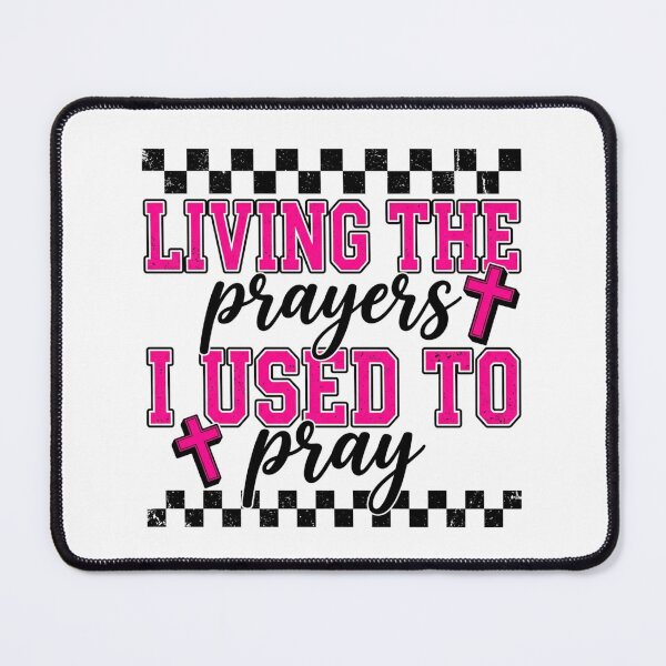 Item preview, Living The Prayers I Used To Pray Trendy Christian Faith Typography designed and sold by raedattia.
