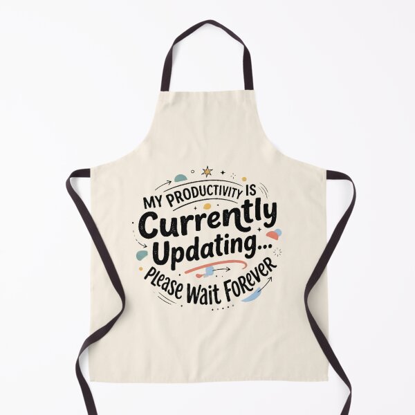Item preview, My Productivity Is Currently Updating Funny Quote Sticker | Cute Procrastination Typography Design designed and sold by MCV-Designs.