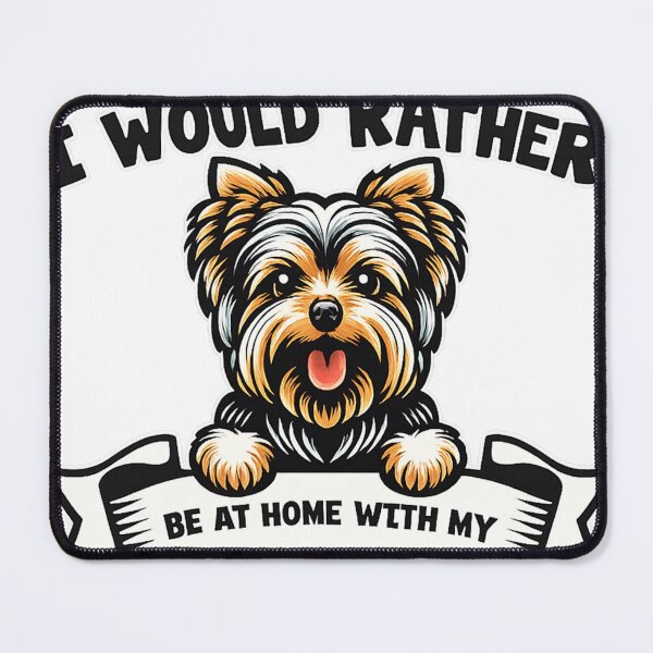 Item preview, I Would Rather Be at Home with My Dog – Funny Dog Lover designed and sold by WehnerCarmela.