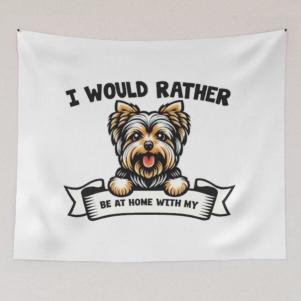 Item preview, I Would Rather Be at Home with My Dog – Funny Dog Lover designed and sold by WehnerCarmela.