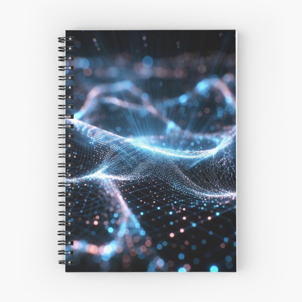Item preview, Blue Neon Wireframe Cyber Waves designed and sold by IntelliMindDesigns.