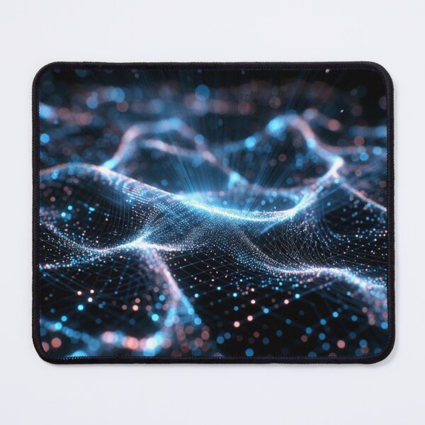 Item preview, Blue Neon Wireframe Cyber Waves designed and sold by IntelliMindDesigns.