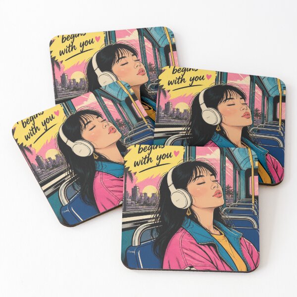 Item preview, Relax, Peace Begins With You - Retro Comic Lofi Girl Art designed and sold by reflejoentinta.