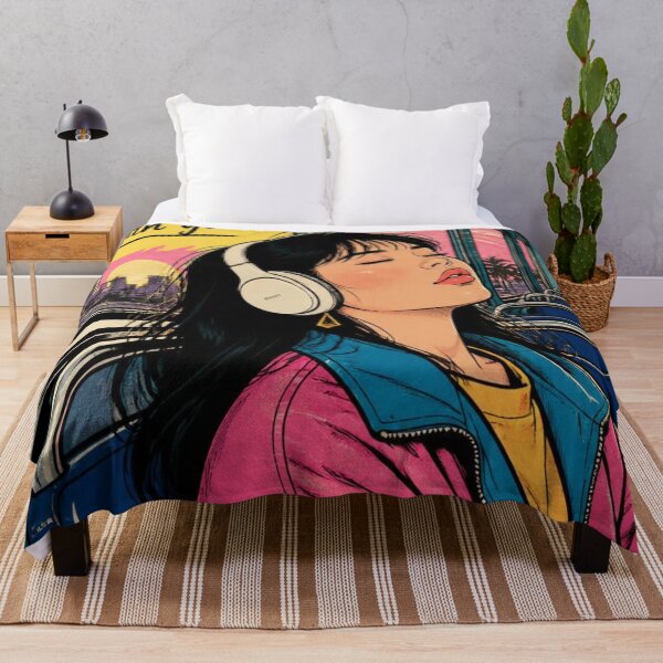 Item preview, Relax, Peace Begins With You - Retro Comic Lofi Girl Art designed and sold by reflejoentinta.