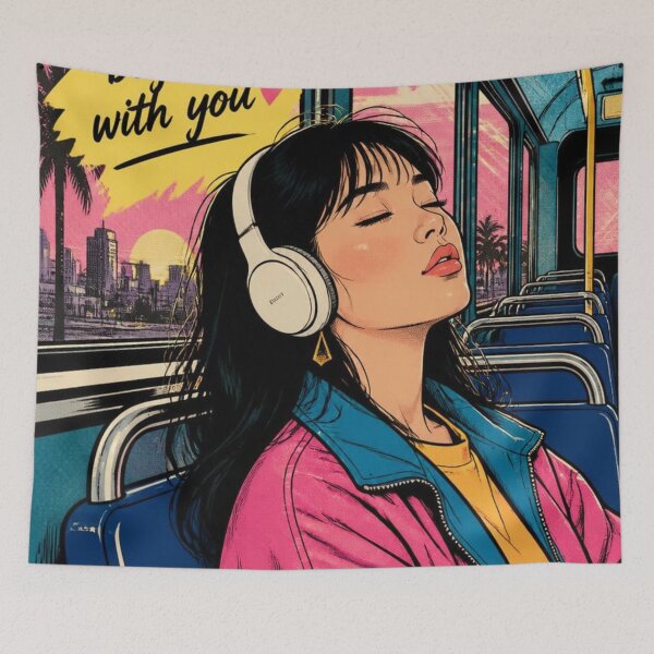 Item preview, Relax, Peace Begins With You - Retro Comic Lofi Girl Art designed and sold by reflejoentinta.