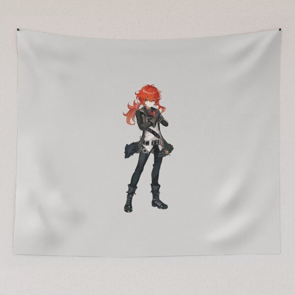 Item preview, diluc genshin impact designed and sold by Inthestardust.