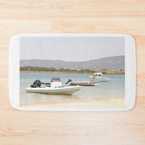 Item preview, Boats Anchored in Serene Bay designed and sold by eddiebarronshop.