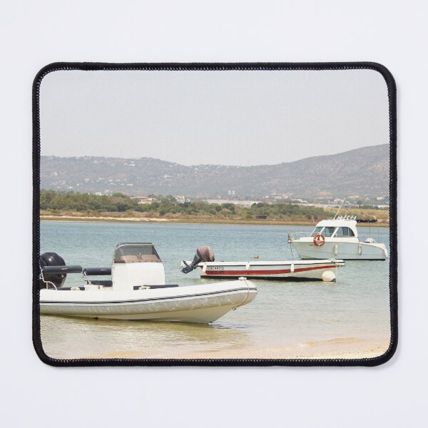 Item preview, Boats Anchored in Serene Bay designed and sold by eddiebarronshop.