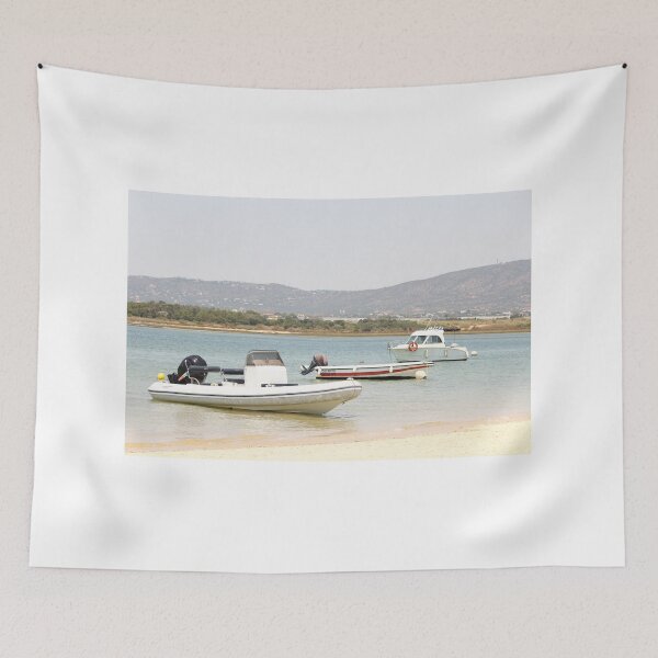 Item preview, Boats Anchored in Serene Bay designed and sold by eddiebarronshop.