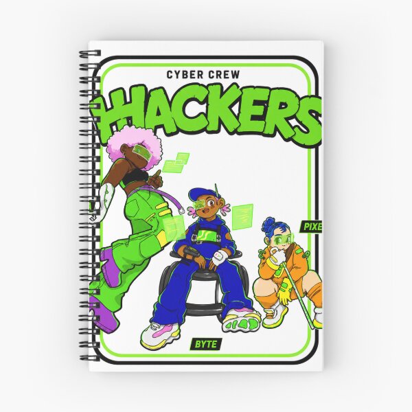 Item preview, Cyber Crew Hackers | Retro Futuristic Streetwear Character Poster designed and sold by nouhaZN.