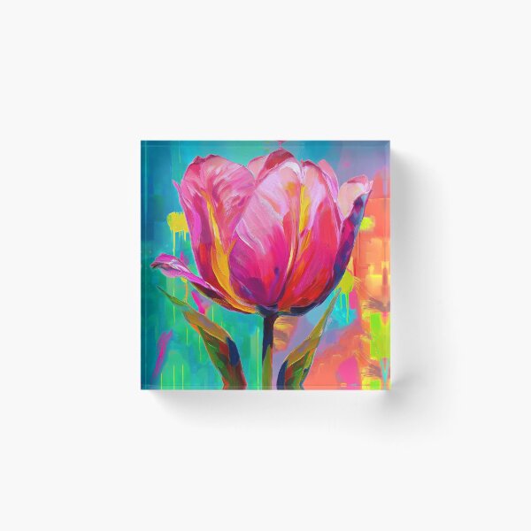 Item preview, Pop Art Tulip flower painting  designed and sold by TYA - Take Your Art.