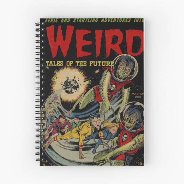 Item preview, Weird Comics - Vintage Sci-Fi Comic Cover | Retro Alien Adventure Wall Art for Science Fiction Fans designed and sold by RickE.