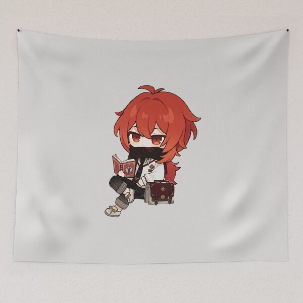 Item preview, diluc genshin impact designed and sold by Inthestardust.