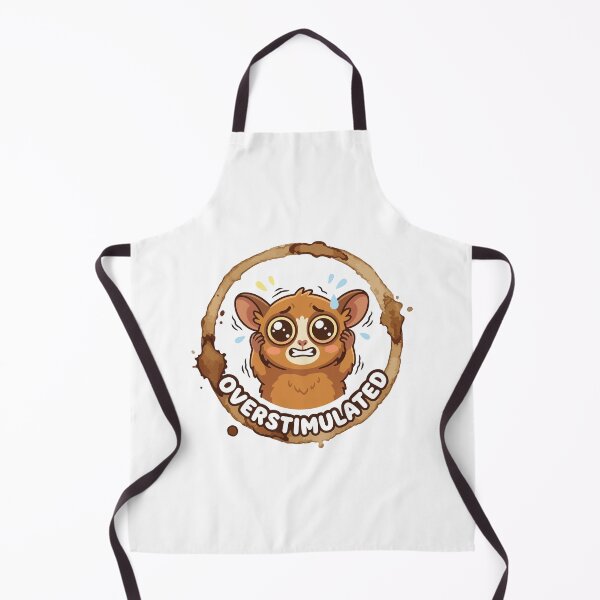 Item preview, Overstimulated Tarsier Funny Coffee Stain Kawaii designed and sold by Arc2020.