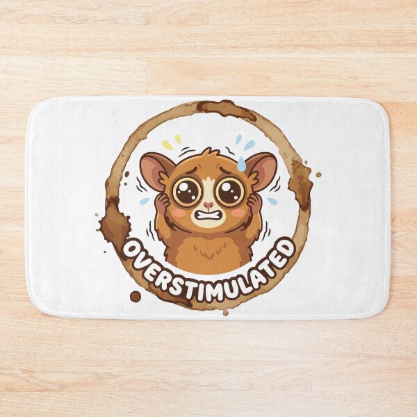 Item preview, Overstimulated Tarsier Funny Coffee Stain Kawaii designed and sold by Arc2020.