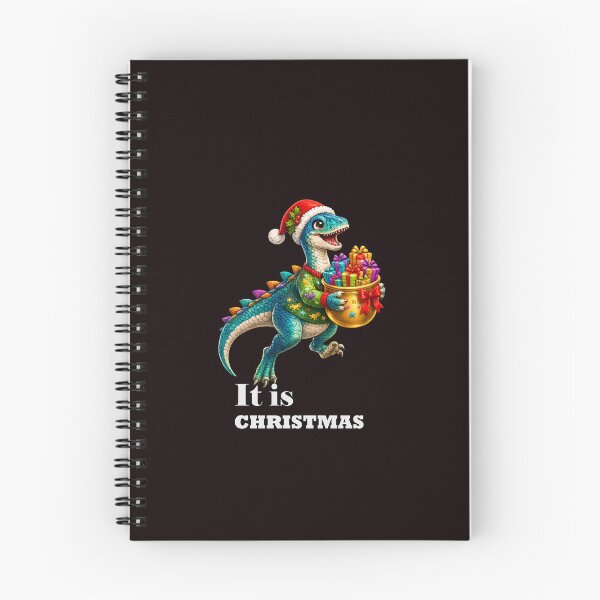 Item preview, Christmas Velociraptor with Gift Pot designed and sold by annenambiro.