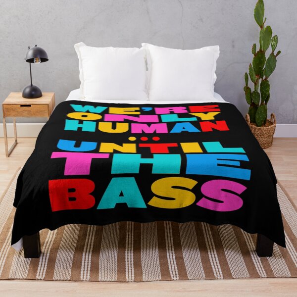Item preview, We're Only Human Until the Bass Takes Control Colorful Typography designed and sold by paulo silveira.