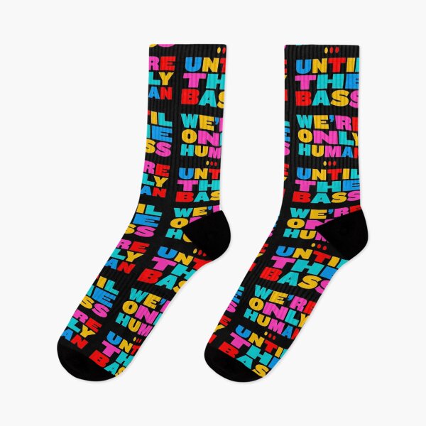 Item preview, We're Only Human Until the Bass Takes Control Colorful Typography designed and sold by paulo silveira.