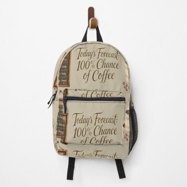 Item preview, Today's Forecast: 100% Chance of Coffee designed and sold by ZanyPaintbrush.