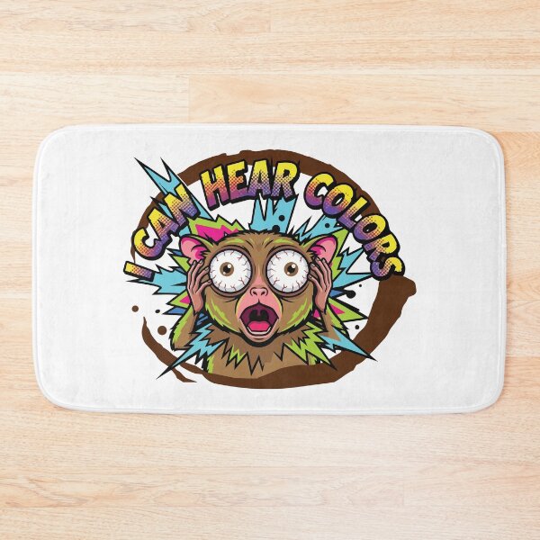 Item preview, I Can Hear Colors Tarsier Pop Art Coffee Meme designed and sold by Arc2020.
