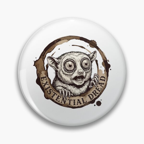 Item preview, Existential Dread Tarsier Vintage Etching Coffee Ring designed and sold by Arc2020.