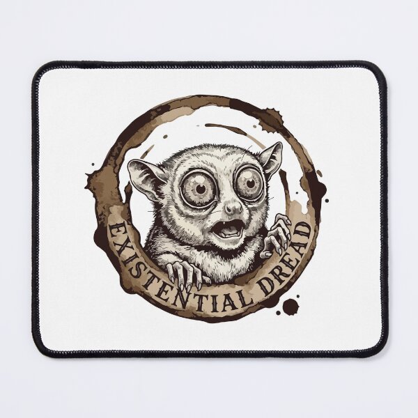 Item preview, Existential Dread Tarsier Vintage Etching Coffee Ring designed and sold by Arc2020.