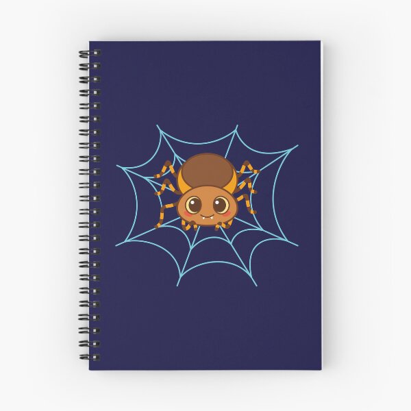 Item preview, Cute Kawaii Spider in Web Halloween Illustration designed and sold by SolutionsArt.