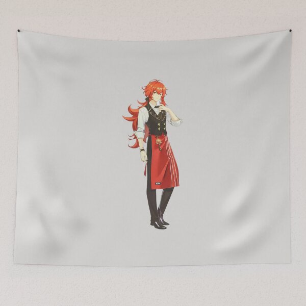 Item preview, Diluc Genshin Impact designed and sold by Inthestardust.