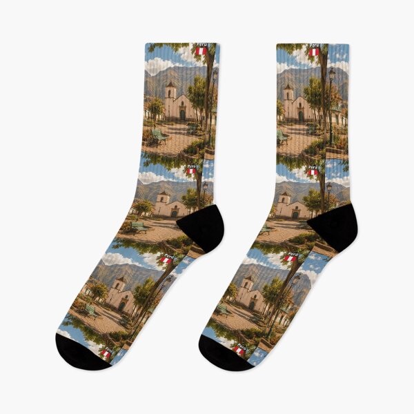 Item preview, Peru Andean Village Square  designed and sold by Tienda-Vane.