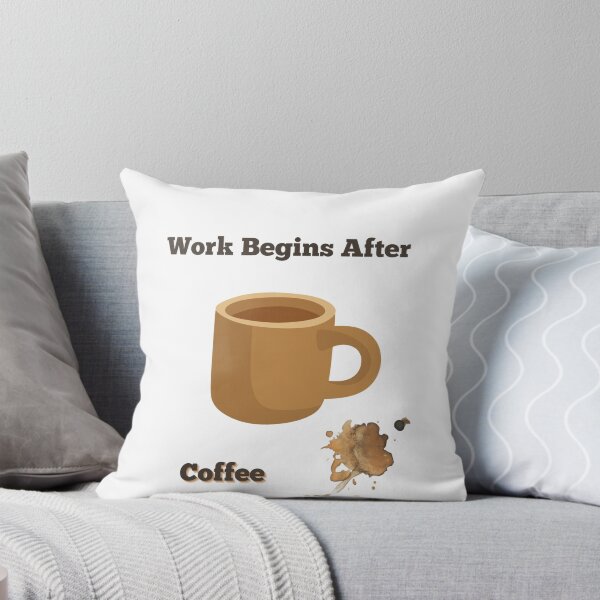 Item preview, Work Begins After Coffee designed and sold by Blue-dragon1.