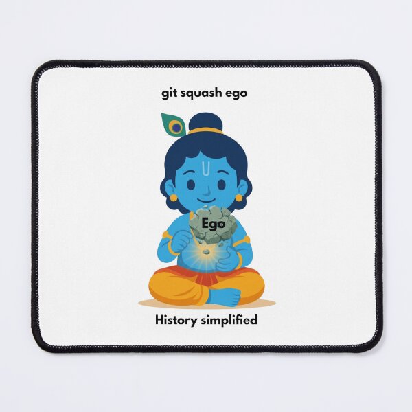 Item preview, git squash ego | Git Developer Sticker | Tech Humor designed and sold by BhaktiByte.