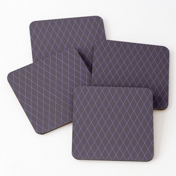 Item preview, Diamond Lines Blue on Darkest Purple designed and sold by Art in My Loft.