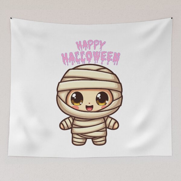 Item preview, Cute Happy Halloween Mummy Design⁠ designed and sold by     Sela Art .