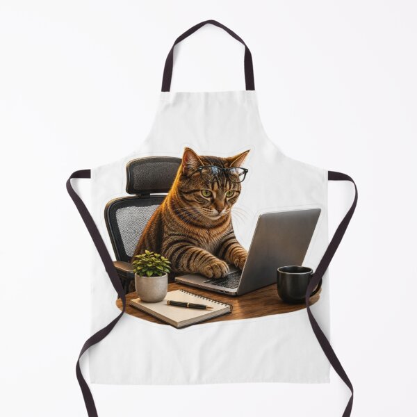 Item preview, Professional Cat Working on Laptop designed and sold by Snurly.