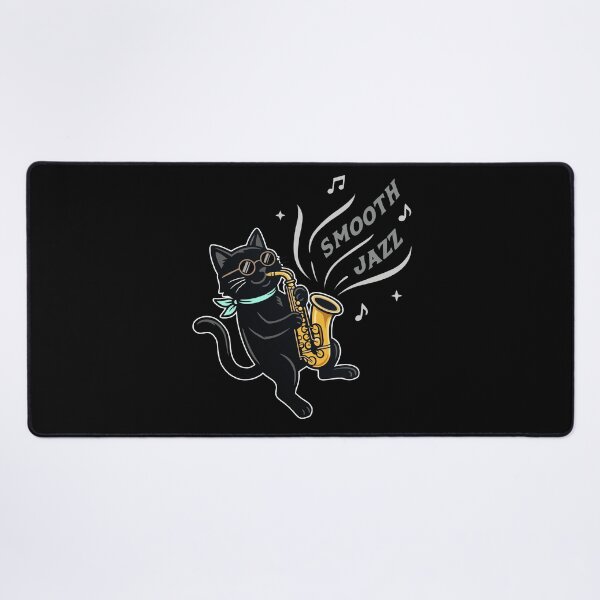 Item preview, Jazz Cat Retro Cartoon Saxophone Player Funny Gift For Music Lovers designed and sold by roarsomethings.