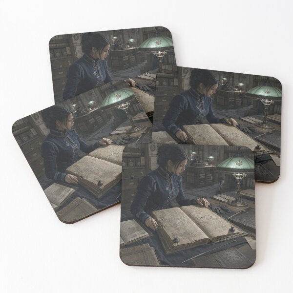 Item preview, Dark Academia Archive Scholar | Ancient Manuscript Library Fantasy Art designed and sold by Element Horizon Studio.