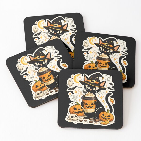 Item preview, Witch Cat Pumpkin Spice Latte – Spooky Halloween Black Cat Coffee Lover Gift designed and sold by Artycom.