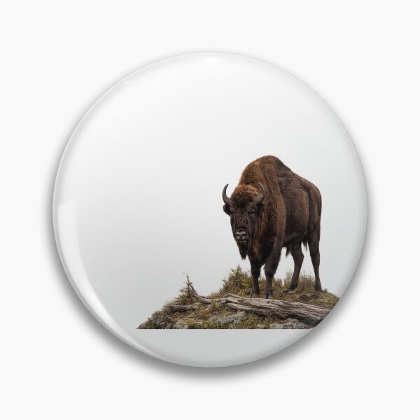 Item preview, Majestic European Bison | Realistic Wildlife Art | Bieszczady Nature designed and sold by JMDG Studio.