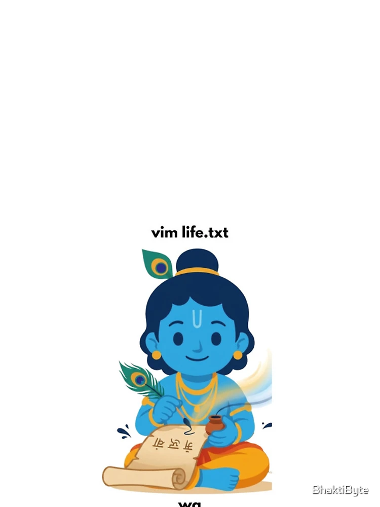Thumbnail 4 of 4, iPhone Case, vim life.txt | Linux Developer Sticker | Terminal Tech Humor designed and sold by BhaktiByte.