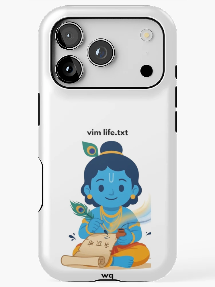 Thumbnail 1 of 4, iPhone Case, vim life.txt | Linux Developer Sticker | Terminal Tech Humor designed and sold by BhaktiByte.