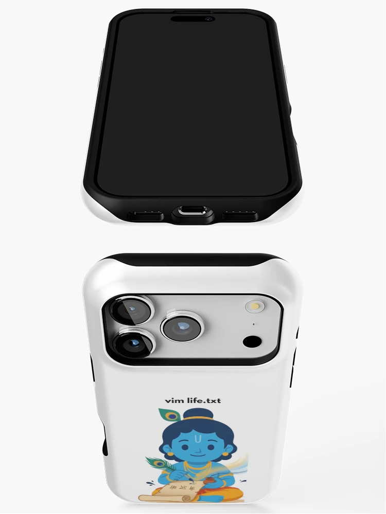 Thumbnail 3 of 4, iPhone Case, vim life.txt | Linux Developer Sticker | Terminal Tech Humor designed and sold by BhaktiByte.