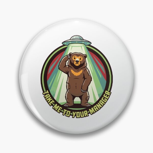 Item preview, Take Me To Your Manager Alien Abduction Sun Bear designed and sold by Arc2020.
