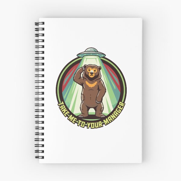 Item preview, Take Me To Your Manager Alien Abduction Sun Bear designed and sold by Arc2020.