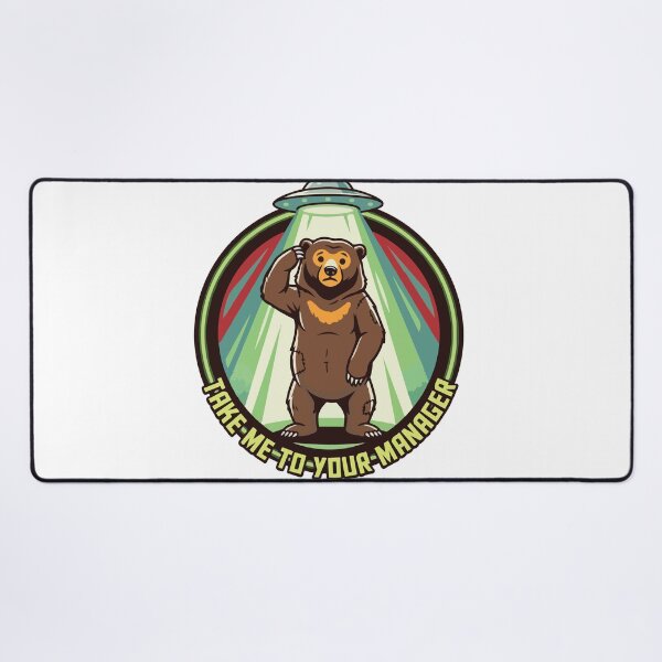 Item preview, Take Me To Your Manager Alien Abduction Sun Bear designed and sold by Arc2020.