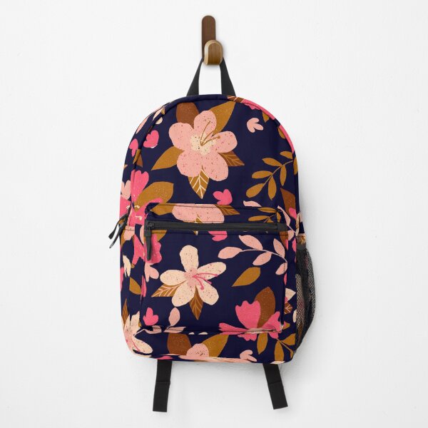 Item preview, Retro Flower Pattern / Midnight Bloom designed and sold by 7oaksArt.